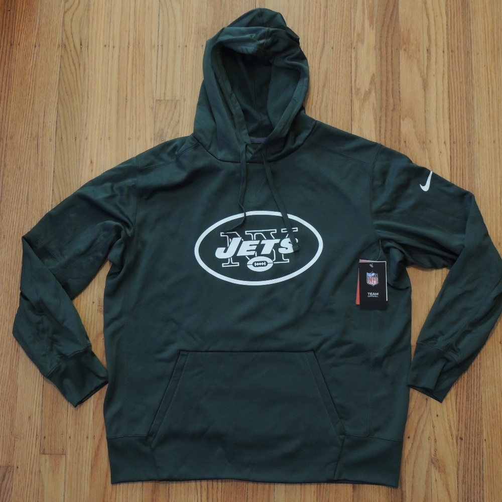 New York Jets Nike Therma Fit Hoodie Sweatshirt